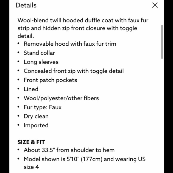 Cole Haan Signature Coat - Picture 7 of 8